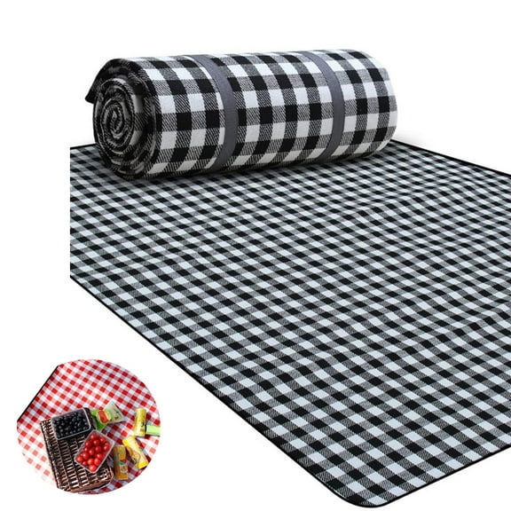 Picnic Blanket 200 X 200 Cm Xxl For 2-7 People, Waterproof Beach Blanket, Camping Blanket, Heat-Insulated Family Size Mat For Picnics, Outdoor Dining, Camping, Beach