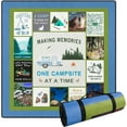 thumbnail image 1 of Picnic Blanket Camping Mat for Outdoor Beach Park Grass Lawn Hiking Travel Concert Vacation Print Large Quilted Foldable Waterproof Sandproof (Blue, 60"x80"), 1 of 6
