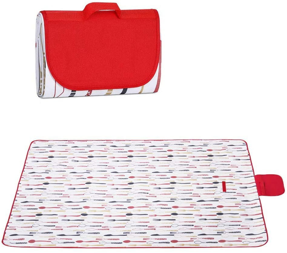 Picnic Blanket, Family Large Outdoor Blanket Foldable and Waterproof