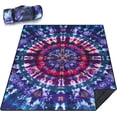 thumbnail image 1 of Picnic Blanket Waterproof Picnic Beach Blanket Waterproof Sandproof Foldable Portable Travel Large Tie-dye Style Picnic Blanket for Outdoor Camping,Beaches,Parks -Tie-dye 80" X 60", 1 of 1
