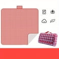 thumbnail image 1 of Picnic Blankets Beach Bag, Large Family Picnic & Outdoor Beach Blanket Machine, Washable Plus Thick Checkered Sandproof Grass Waterproof Camping On Beach Mat, 1 of 9