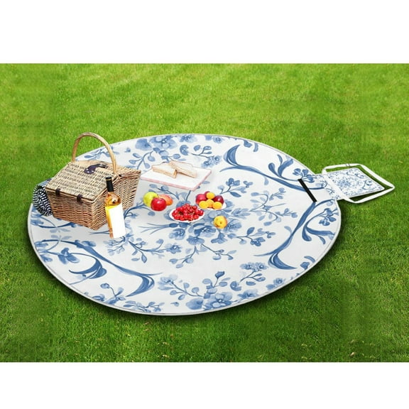 Picnic Blankets Teencool Beach Blanket Creatively Floral Whispers Pattern Outdoor Blanket for Travel