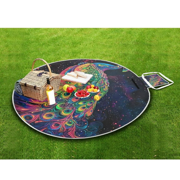 Picnic Blankets Teencool Beach Blanket Creatively Galactic Majesty Pattern Outdoor Blanket for Travel