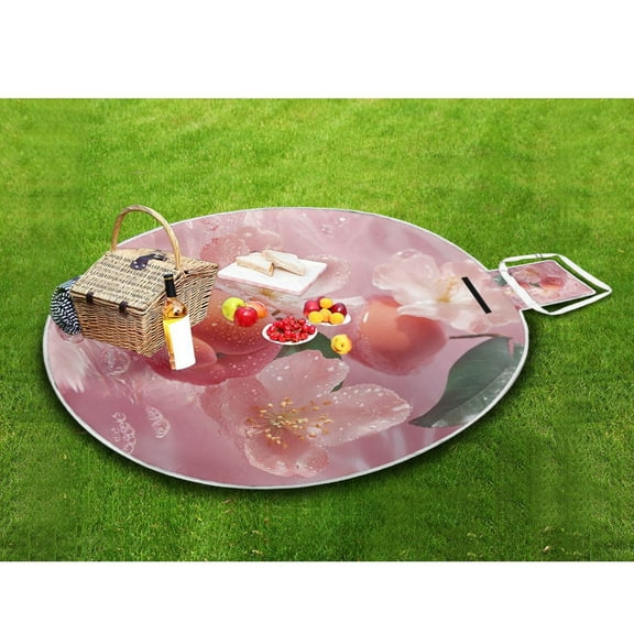 Picnic Blankets Teencool Beach Blanket Creatively Peachy Serenity Pattern Outdoor Blanket for Travel