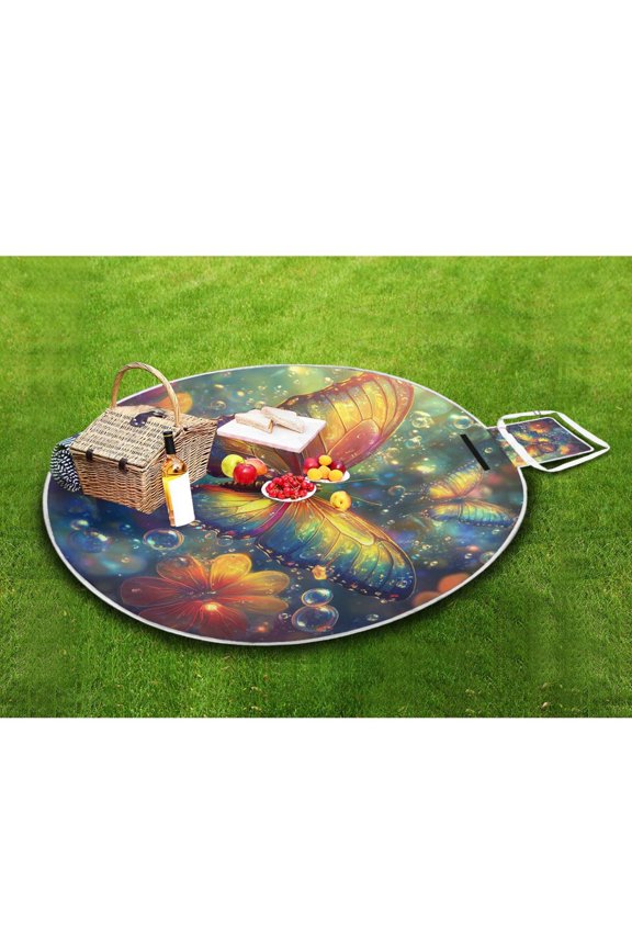 Picnic Blankets Teencool Beach Blanket Creatively Radiant Reflections Pattern Outdoor Blanket for Travel