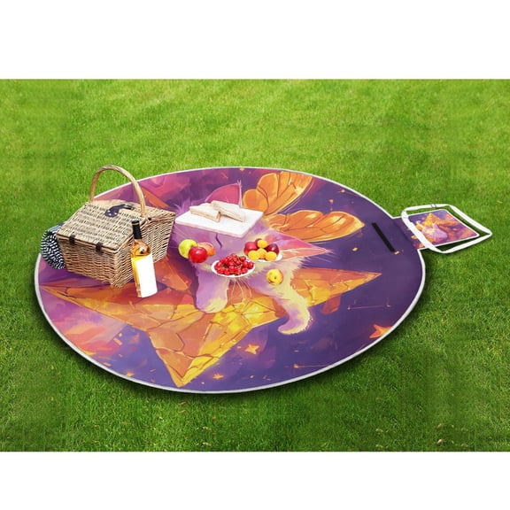 Picnic Blankets Teencool Beach Blanket Creatively Starlit Slumber Pattern Outdoor Blanket for Travel
