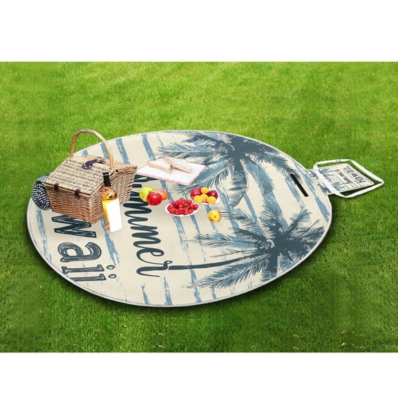 Picnic Blankets Teencool Beach Blanket Creatively Summer Paradise Pattern Outdoor Blanket for Travel