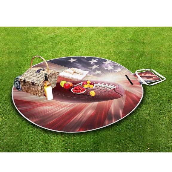 Picnic Blankets Teencool Beach Blanket Creatively Touchdown Triumph Pattern Outdoor Blanket for Travel