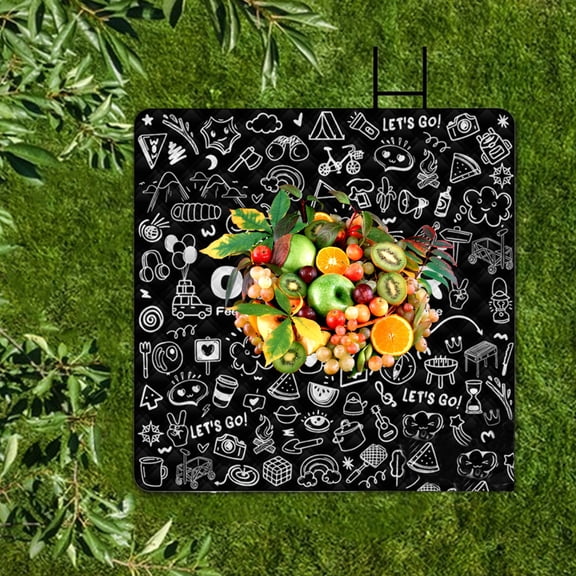 Picnic Blankets Waterproof Beach Camping Mat Thick Sandproof Resting Pad Washable for Garden Beach Camping Yard Gathering benchmark