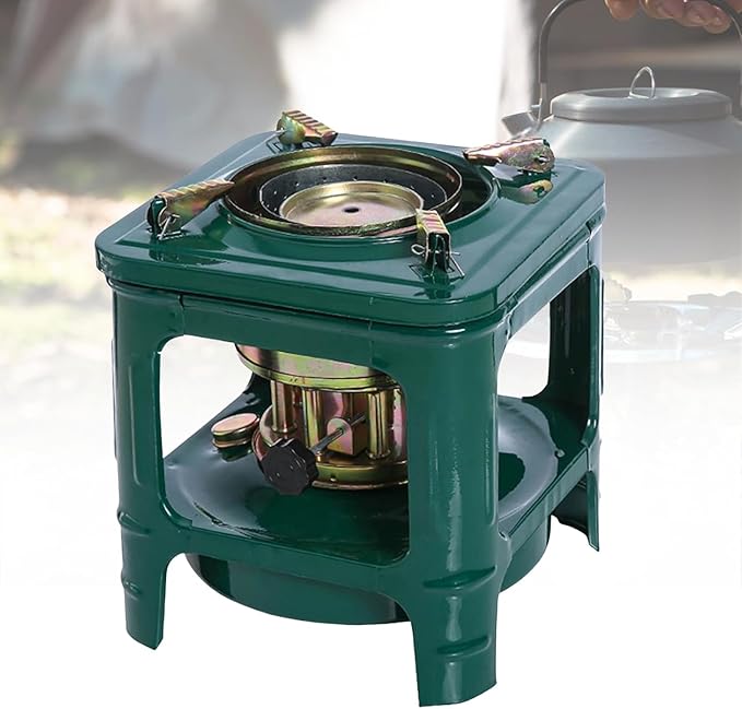 Picnic Burner Furnace, 8-Wick Portable Camping Oil Stove, Outdoor Diesell Cooking Stove, Portable Kerosene Diesel Alcohol Stove, Adventure Cookware Burner for Backpacking Hiking Adventure