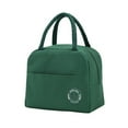 thumbnail image 1 of Picnic Canvas Dinner Container Lunch Bag Lunch Box Tote Pouch Thermal Insulated GREEN, 1 of 8