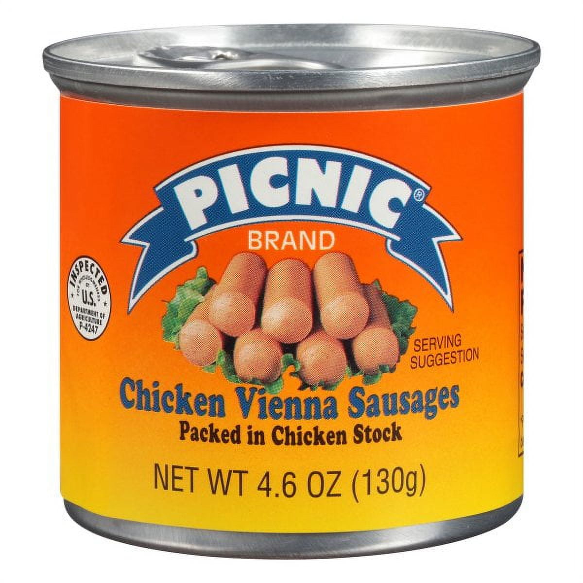 Picnic Chicken Vienna Sausage, 4.6oz Can