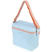 Pinnacle 8.5Qt Mini Cooler – 14 x 7.6 x 10.6In Ice Box with Smart Divider, Locking Lid, Adjustable Shoulder Strap – Insulated Picnic Basket Beach Cooler Bag – 36- Hour Ice Retention – Stylish Colors