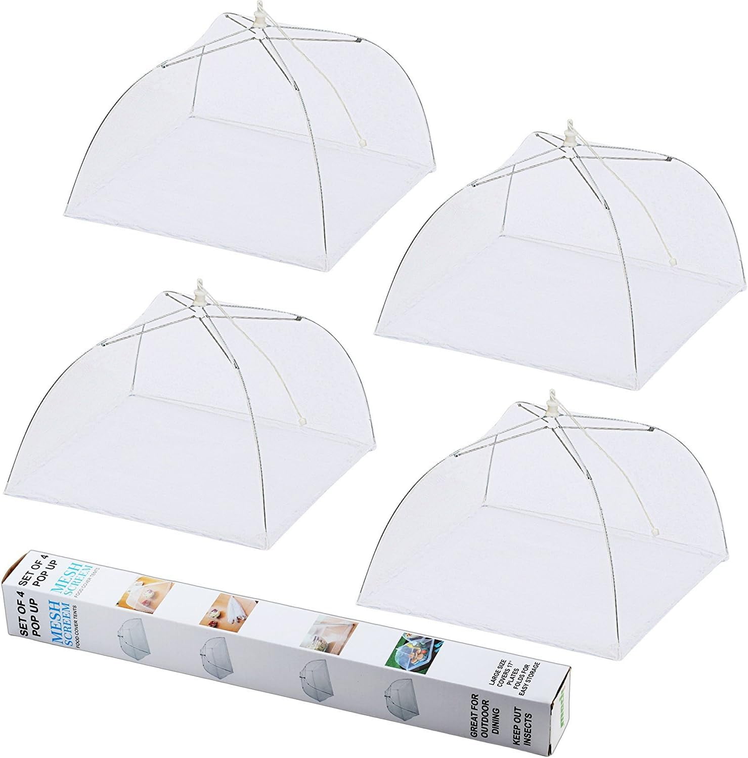 Picnic Mesh Tent, Anti-Insect Cover for Tables Keeps Bugs Away at ...