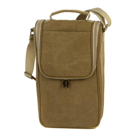 Picnic Plus PSM-214TN BYOB Double Bottle Wine Bag - Tan