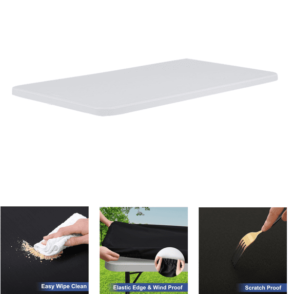 Picnic Table Cover 30 x 48 Inch, Rectangular Tablecloth, Waterproof Wipeable Table Protector for 4FT Folding Table, Indoor Outdoor Camping Party