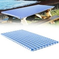 thumbnail image 1 of Picnic Table Cover with Bench Covers -Fitted with Elastic, Vinyl with Anti-Slip Back, Fits for Table 30"x 72" Rectangle,Water Proof, Checked Blue Design, 1 of 9