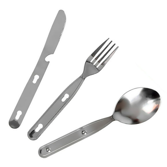 Picnic Tableware Climbing Forks Folding Cutlery Flatware Foldable Stainless Steel