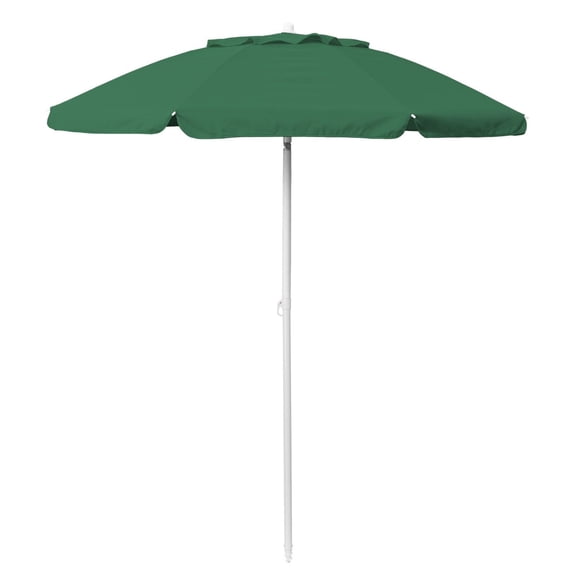 Oniva 5.5 Ft Portable Beach Umbrella with UPF 50 plus Sun Protection and Tilt Pole, Hunter Green