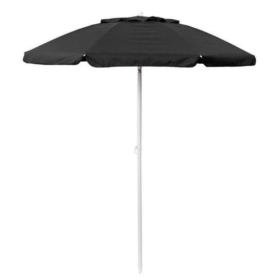 Oniva 5.5 Ft Portable Beach Umbrella with UPF 50 plus Sun Protection and Tilt Pole, Black