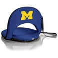 thumbnail image 1 of Picnic Time 626-00-138-344-0 Michigan Wolverines - Oniva Seat Portable Recliner Chair, Navy, 1 of 7