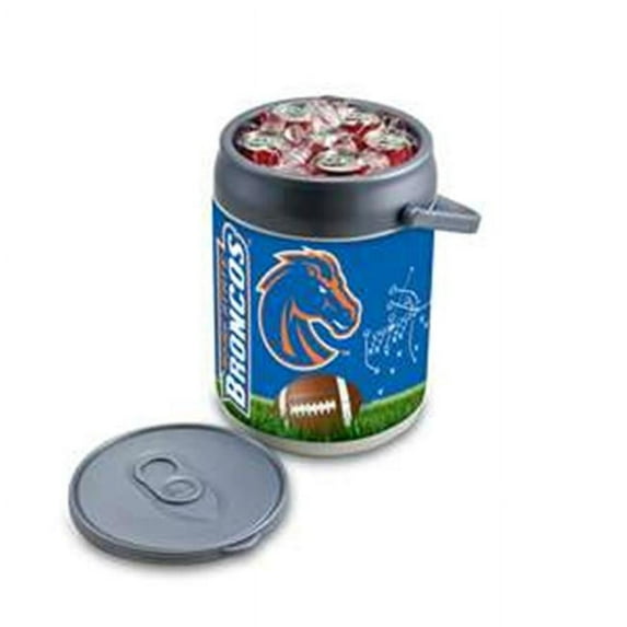 Picnic Time 690-00-000-705-0 Boise State Broncos Digital Print Can Cooler, Silver & Gray