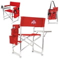thumbnail image 1 of Picnic Time 809-00-100-444  Ohio State Printed Sports Chair Red, 1 of 7