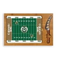 thumbnail image 1 of Picnic Time 910-00-505-134-0 Colorado State Rams Digital Print Icon-Football Cutting Board Tray with 3 Piece Knife Set, Natural, 1 of 3