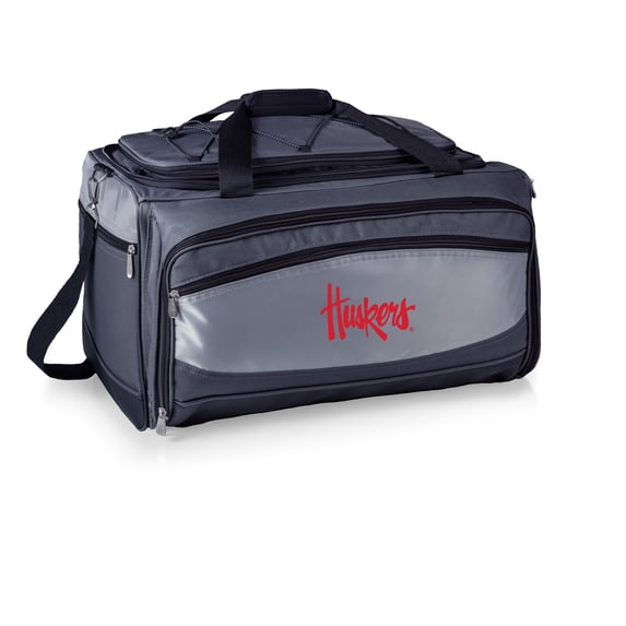 Nebraska Huskers Portable Charcoal Grill & Cooler Tote