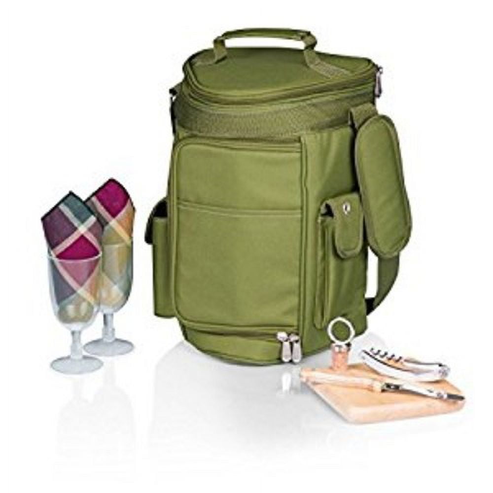 Picnic Time Meritage Insulated Triangular Wine and Cheese Cooler Tote