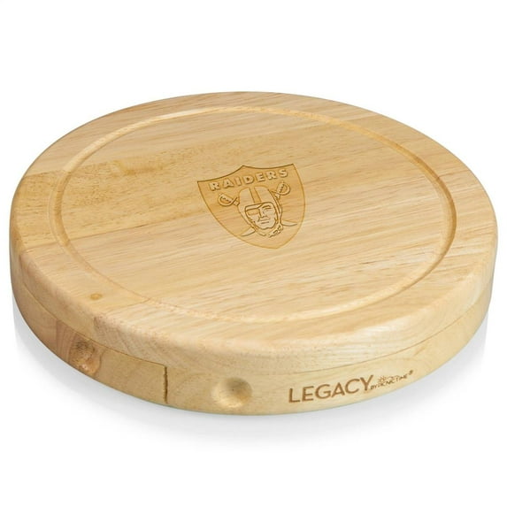 Toscana Oakland Raiders Brie Cheese Board Set - Brown