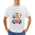thumbnail image 1 of Picnic Time Vintage T-shirt Mens Cotton Classic Crewneck Short Sleeve Tees Unisex White 5XL, 1 of 2