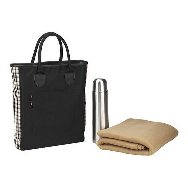 Picnic at Ascot Coffee and Blanket Tote  12.25" x 14.5" x 3.25"