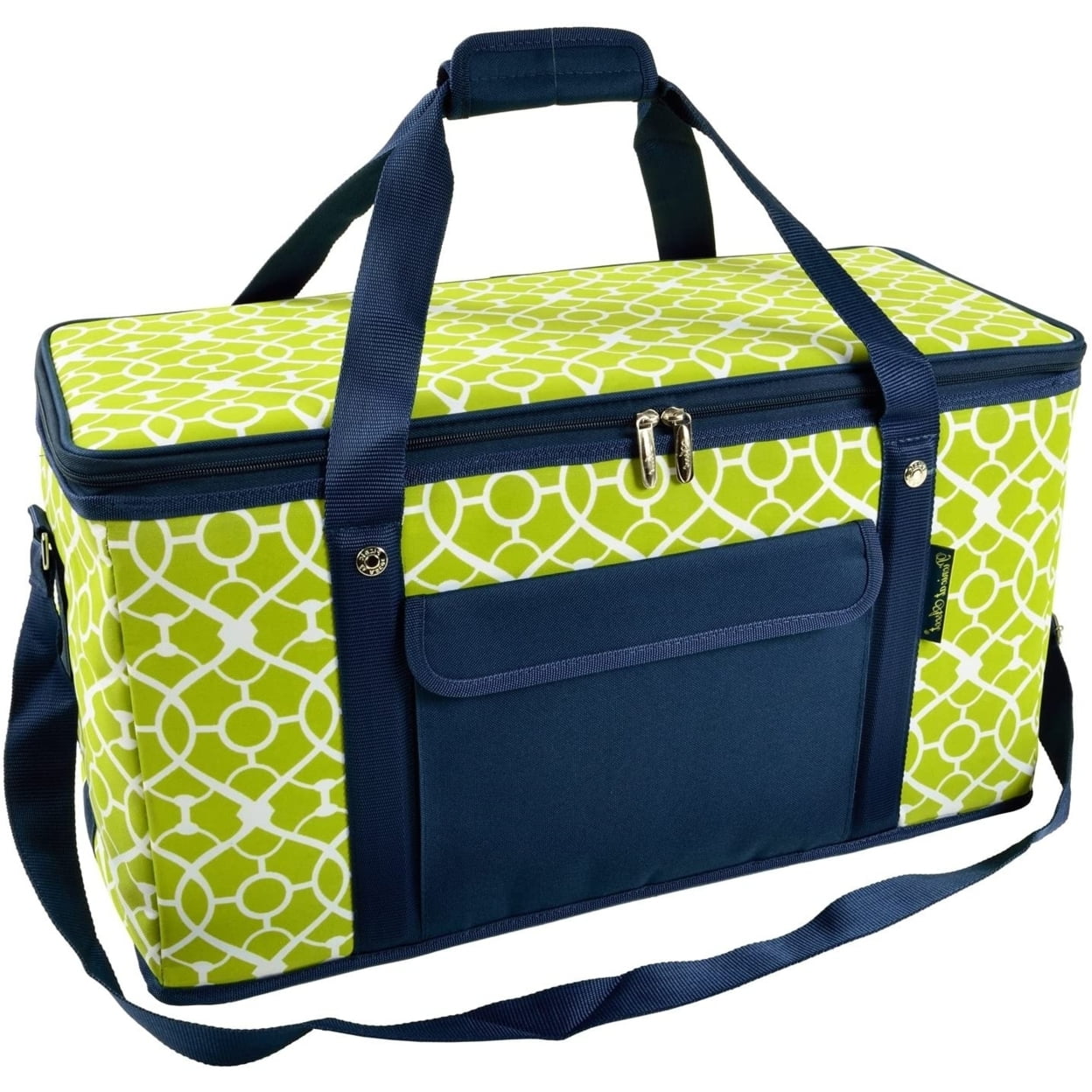 Trellis Green Semi-Rigid Insulated Cooler Bag, 20 in