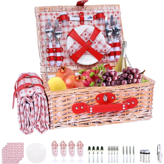 Picnic baskets, classic gifts for weddings, birthdays, summer camps, outdoor camping, beach trips, Christmas holidays. Different colors to choose from