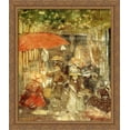 thumbnail image 1 of Picnic with Red Umbrella 28x34 Large Gold Ornate Wood Framed Canvas Art by Maurice Prendergast, 1 of 2