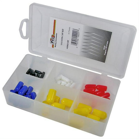 Pico 0002-DF Vinyl Vacuum Cap Kit, 50 Pcs