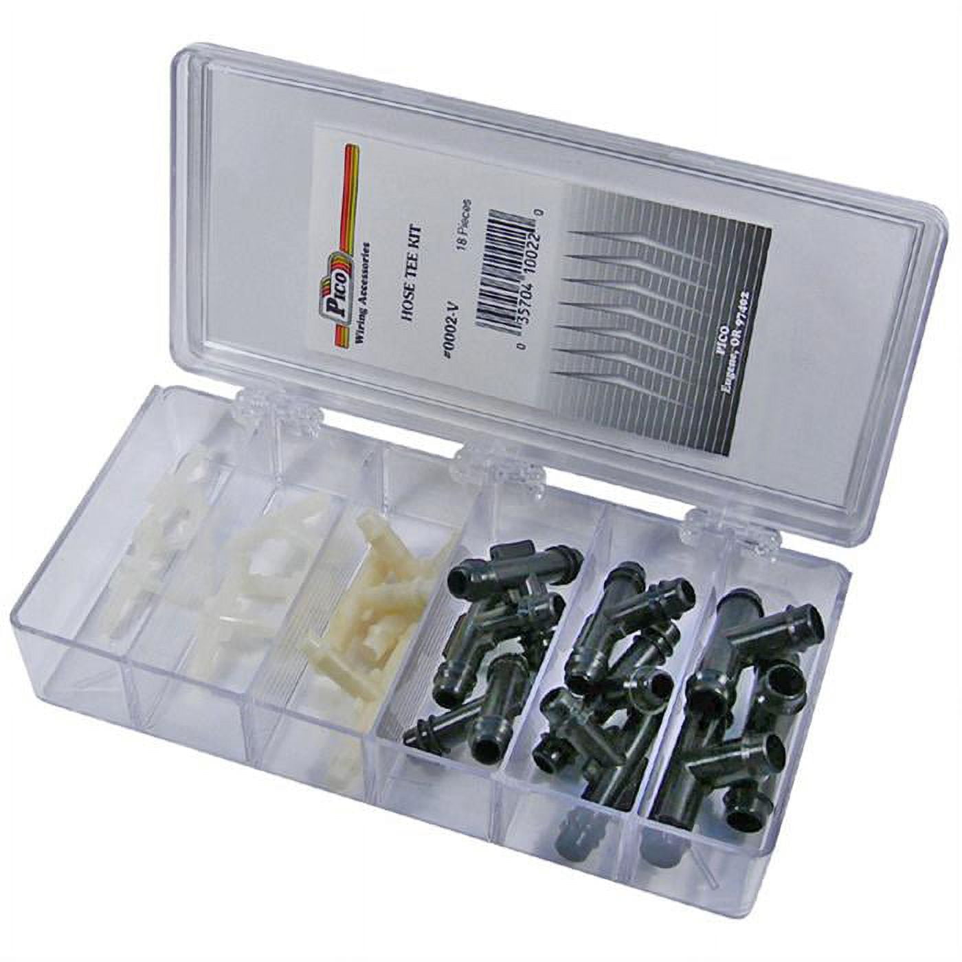 Pico 0002V Vacuum Hose Tee Kit, 18 Pcs