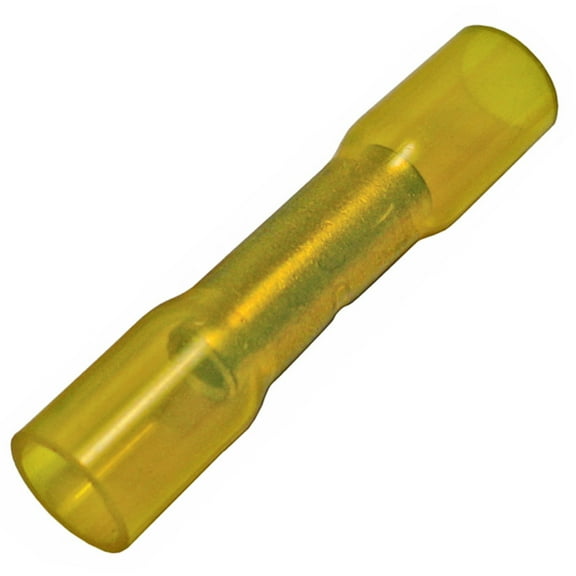 Pico 2270GT Crimp & Heat Shrink Nylon Butt Connector - 12-10 AWG (Yellow), 25-Pack