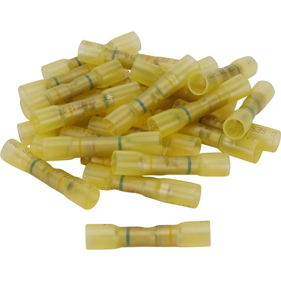 Pico 2275GT Step Down Butt Connector, Yellow 12-16 AWG, 25 Pc