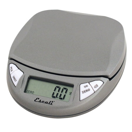 Escali Pico PR500S Precision Kitchen Food Scale for Baking and Cooking, Lightweight and Durable Design, LCD Digital Display, Lifetime ltd. Warranty, Metallic Small