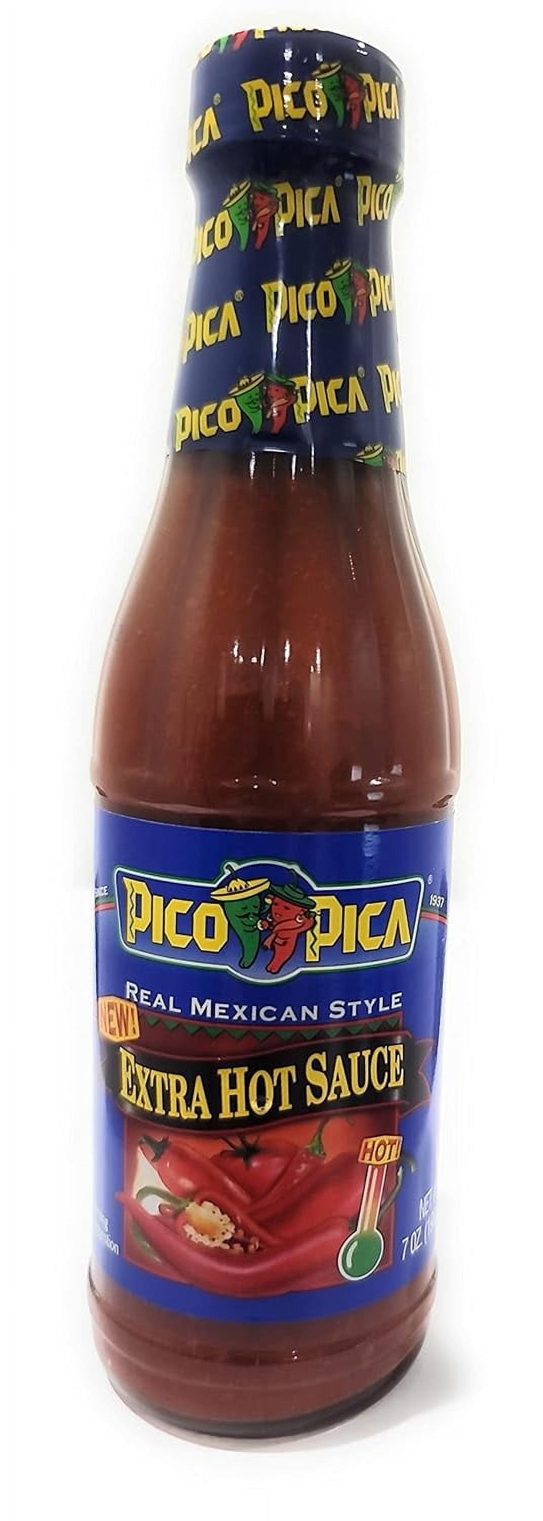 Pico Pica Mexican Extra Hot Sauce, 7 oz (Pack of 3) – Allergen-Free