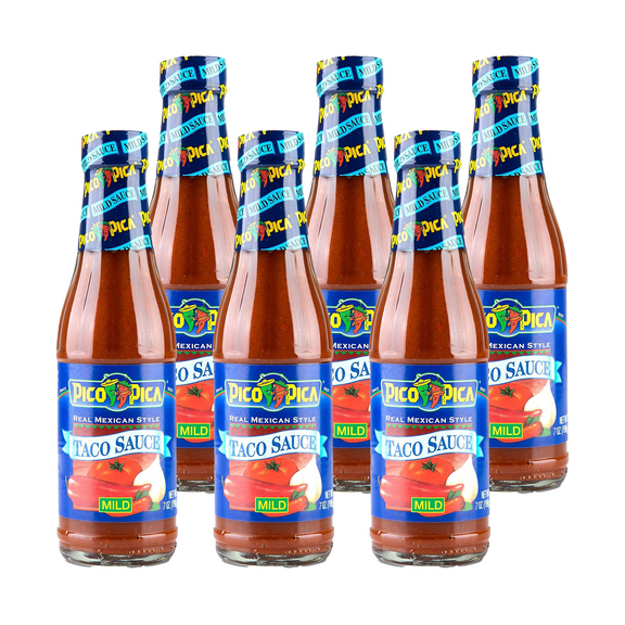 Pico Pica Taco Sauce (Mild), 7 oz (Pack of 6)  Allergen-Free