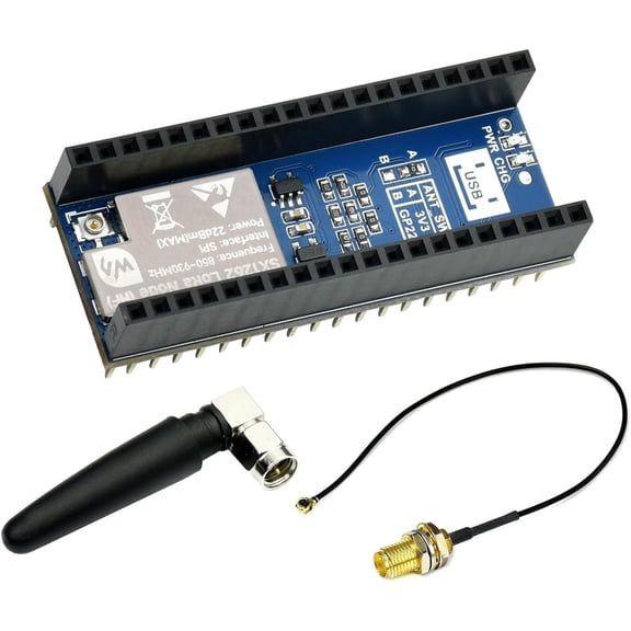 Pico SX1262 LoRa Node Module, Compatible with Pico, LoRaWAN Protocol Support, Long Range, Low Power, High Sensitivity Wireless Communication for IoT Projects