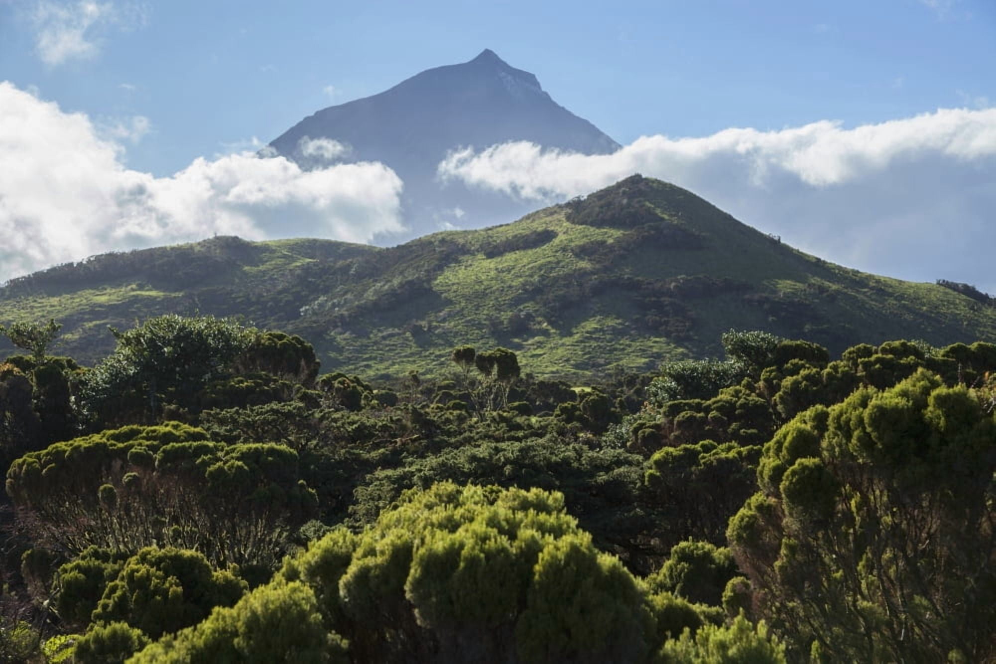 Pico mountain Pico Island Azores Portugal Canvas Art - Carl Bruemmer Design Pics (38 x 24)