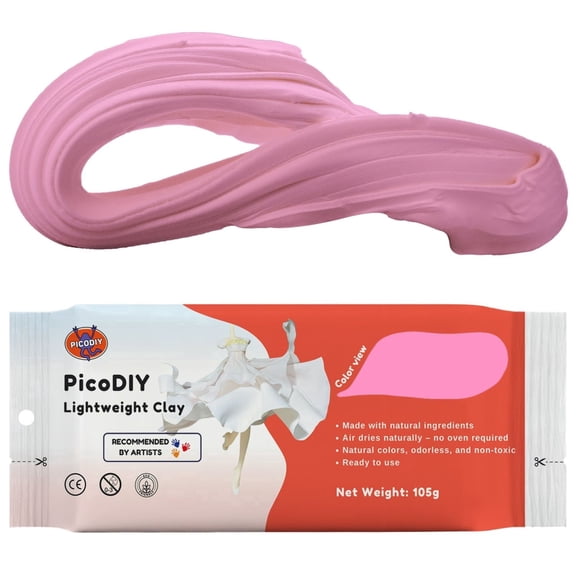 PicoDIY Lightweight Clay - Air Dry Clay, Ultra Light & Soft, Safe & Non-Toxic, Moldable & Flexible, DIY Modeling Clay for Anime Figures, Sculpting, Molding, Creative Art Crafts