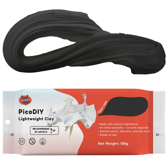 PicoDIY Lightweight Clay - Air Dry Clay, Ultra Light & Soft, Safe & Non-Toxic, Moldable & Flexible, DIY Modeling Clay for Anime Figures, Sculpting, Molding, Creative Art Crafts