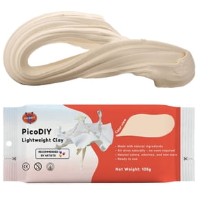 PicoDIY Lightweight Clay - Air Dry Clay, Ultra Light & Soft, Safe & Non-Toxic, Moldable & Flexible, DIY Modeling Clay for Anime Figures, Sculpting, Molding, Creative Art Crafts