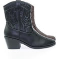 thumbnail image 1 of Picotee Soda Women Cowgirl Cowboy Western Stitched Ankle Boots Pointy Toe (Black Pu, 7.5), 1 of 5