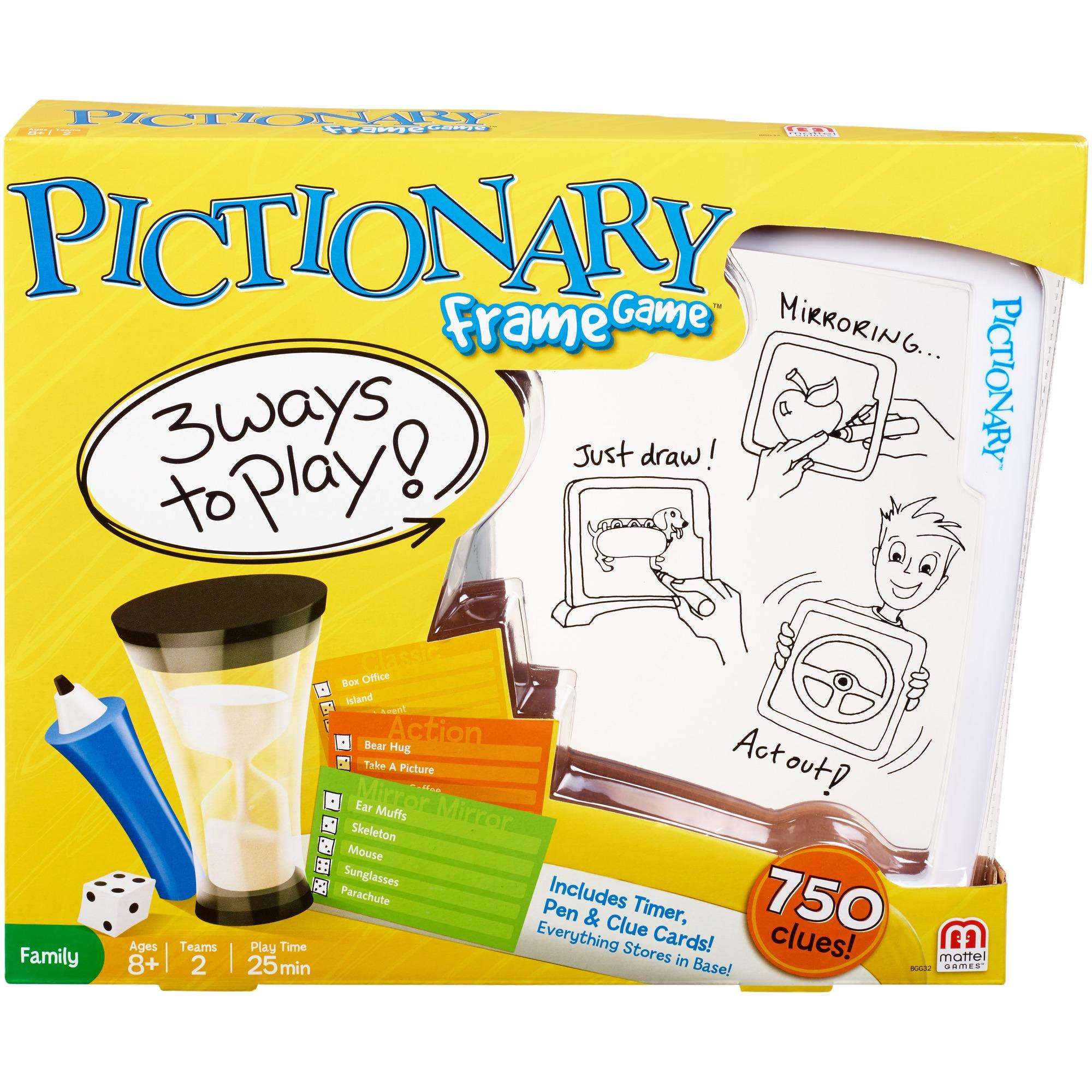 Pictionary Frame Game with 3 Ways to Play for 2 Teams Ages 8Y+ - image 1 of 8